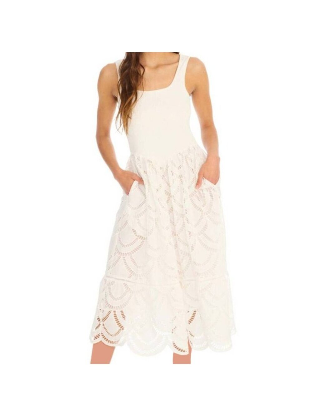 Allison New York Giselle Dress White Size Medium New